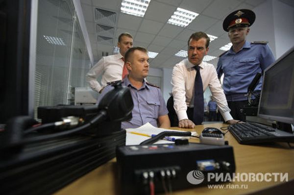 Президент РФ Д.Медведев посетил дежурную часть УВД Йошкар-Олы