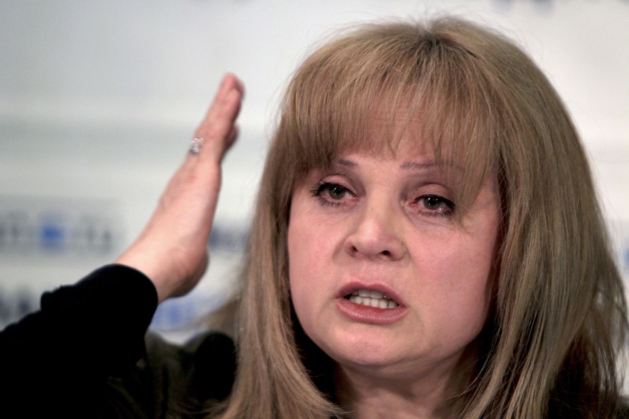 Элла Памфилова на пресс-конференции в РИА Новости