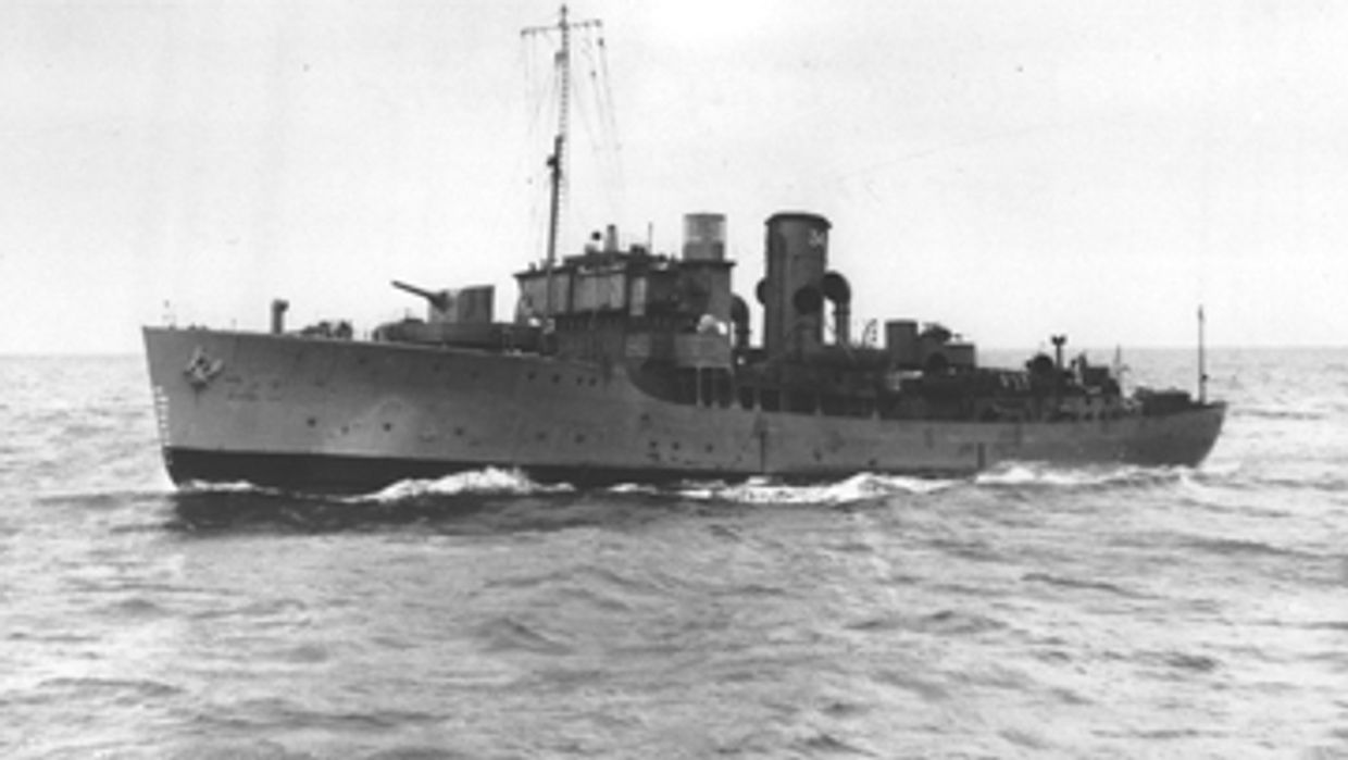 корабль HMS Gentian