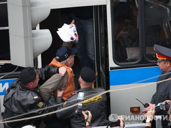 Задержаны участники несанкционированной акции в защиту 31-й статьи Конституции