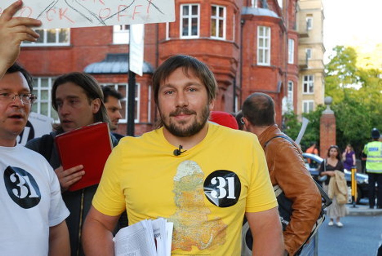 Лондонский митинг в защиту 31-й статьи Конституции РФ