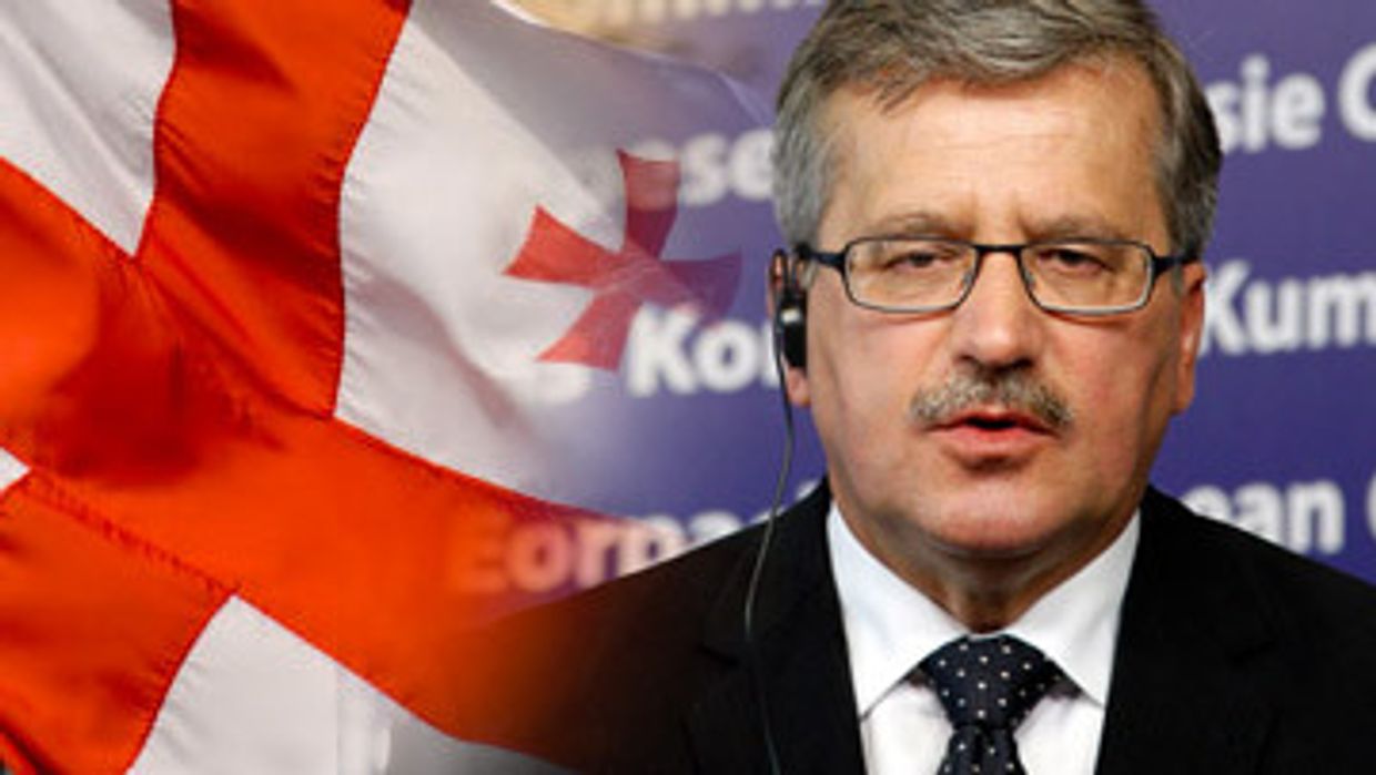 Бронислав Коморовский изменение отношения к Грузии
