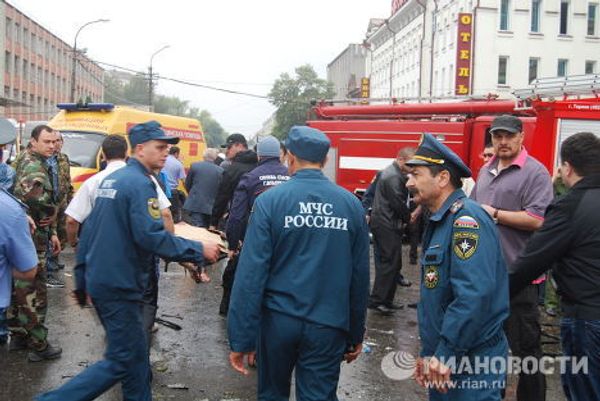 Взрыв возле центрального рынка во Владикавказе