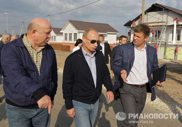 Премьер-министр РФ Владимир Путин посетил поселок Верхняя Верея в Нижегородской области