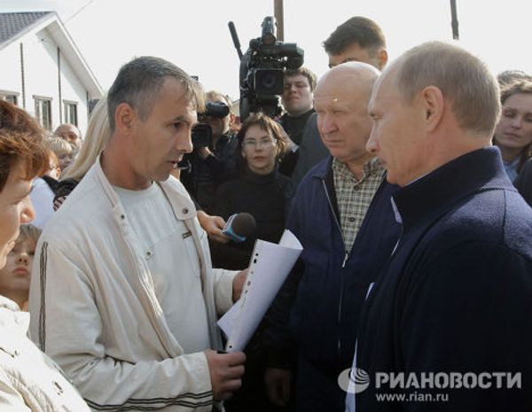 Премьер-министр РФ Владимир Путин посетил поселок Верхняя Верея в Нижегородской области