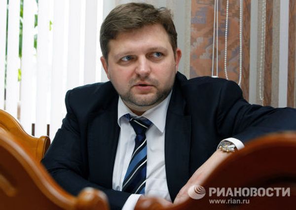Губернатор Кировской области Никита Белых во время интервью