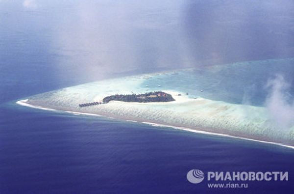 Один из мальдивских атоллов