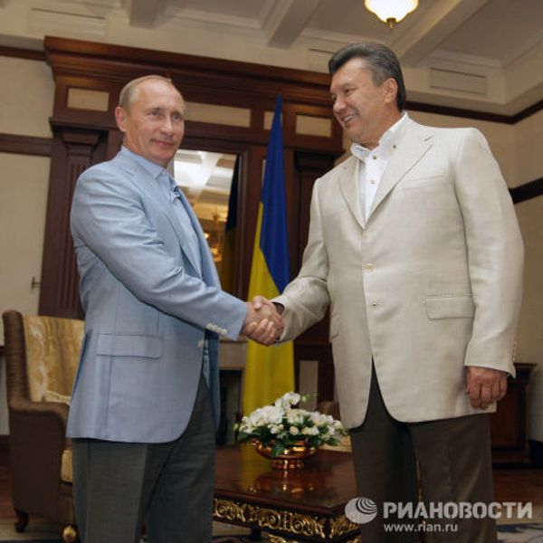 Встреча премьер-министра РФ Владимира Путина с президентом Украины Виктором Януковичем