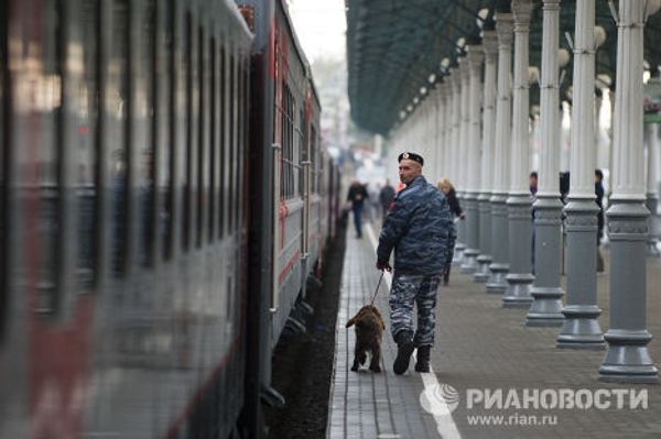 Отправление первого поезда РЖД Москва - Ницца в Белорусского вокзала