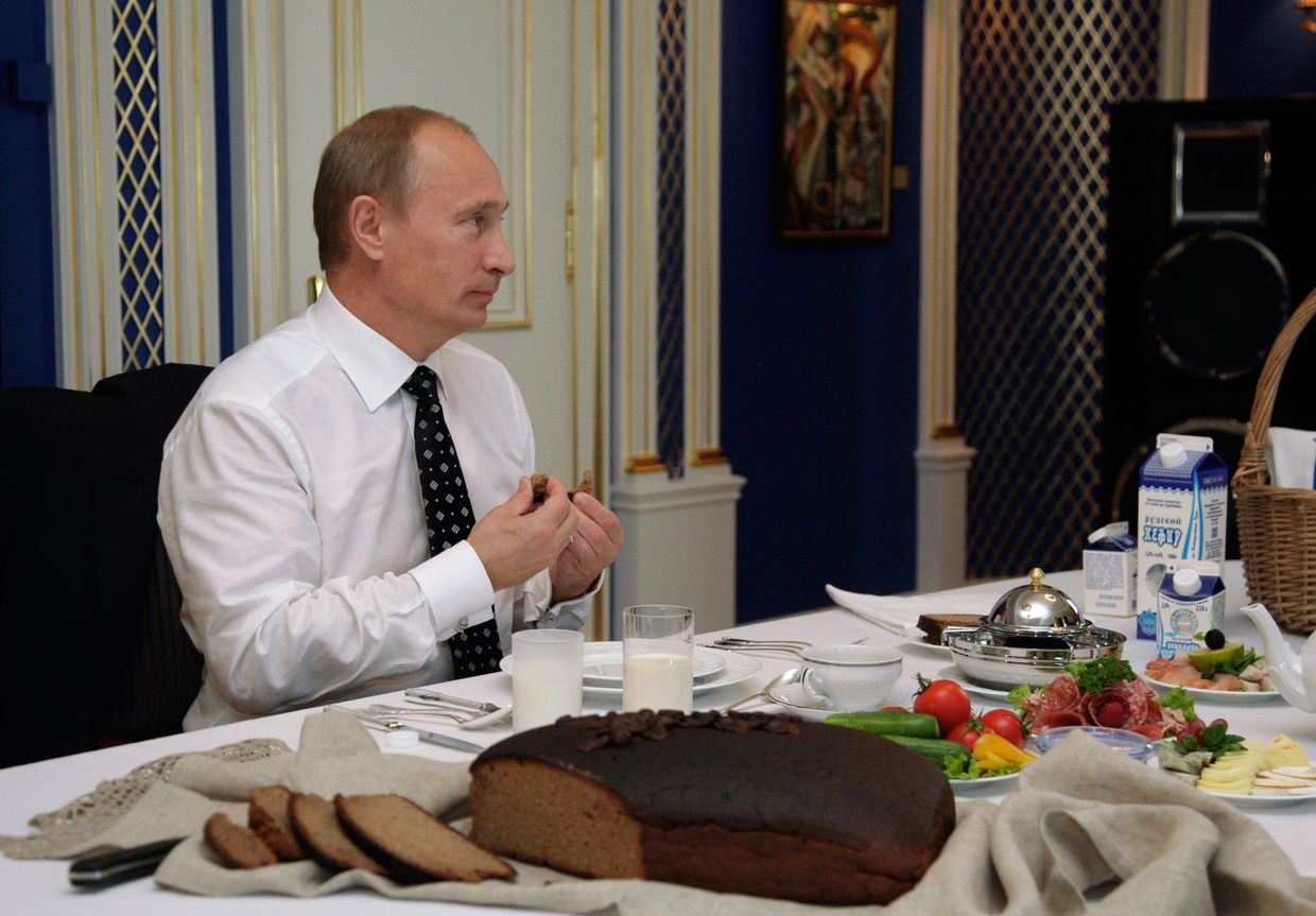 Встреча Дмитрия Медведева и Владимира Путина