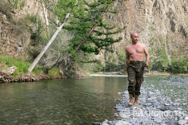Поездка президента РФ В.Путина в Тыву.