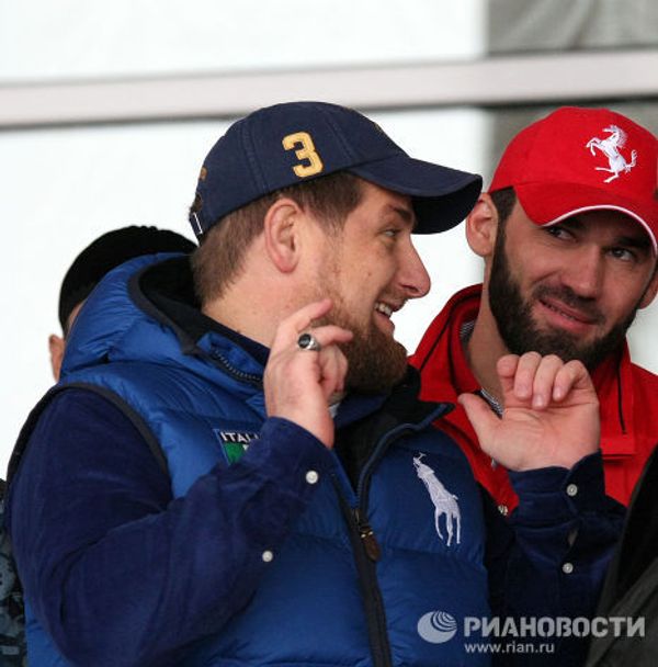 Глава ЧР Рамзан Кадыров на скачках в честь Дня рождения В.В.Путина