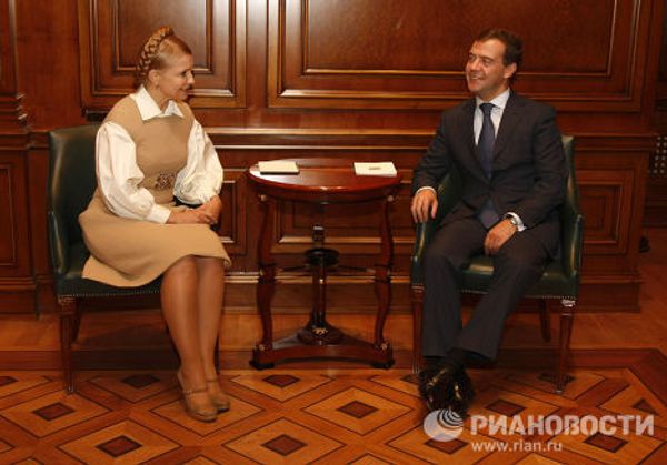 Д.Медведев Ю.Тимошенко