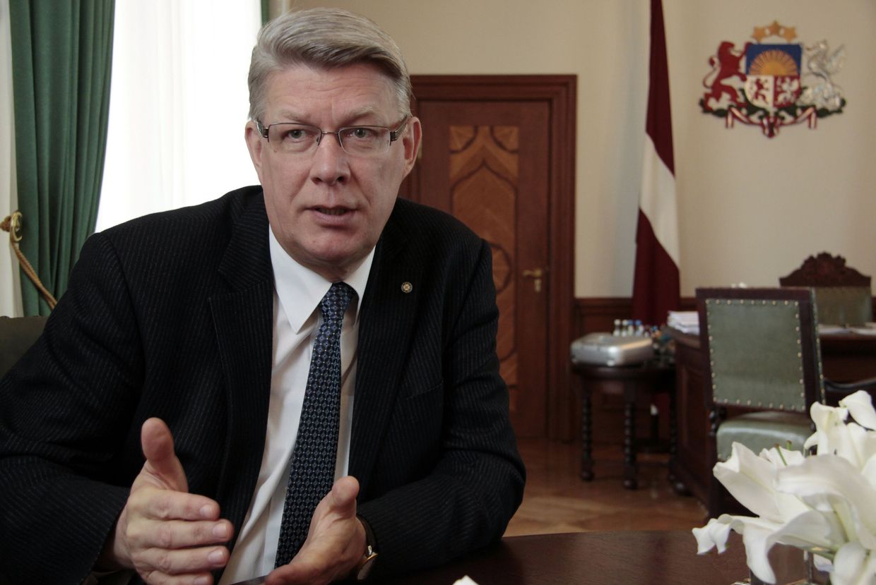 Президент Латвии Валдас Затлерс