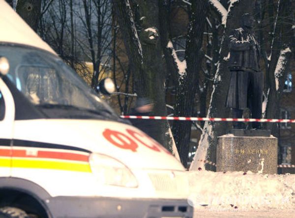 Памятник Ленину подорван в городе Пушкин под Санкт-Петербургом