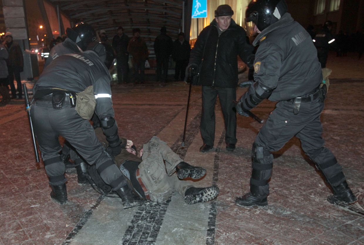 Акция протеста белорусской оппозиции