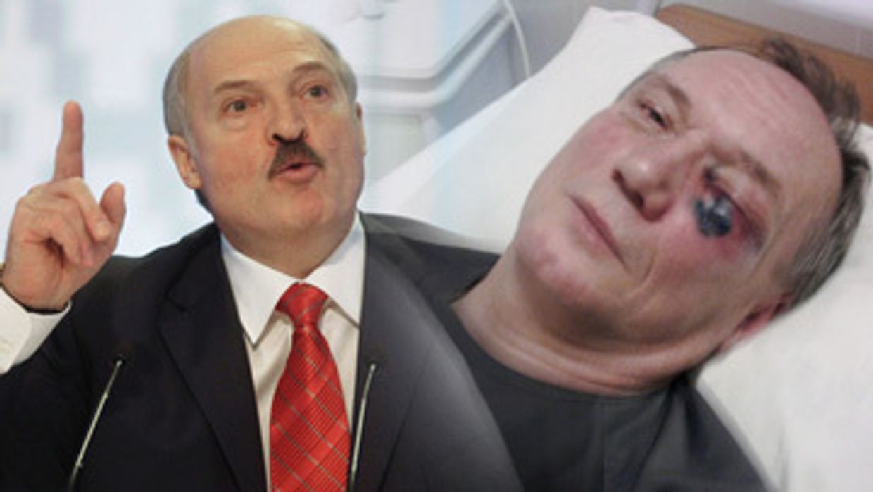 Александр Лукашенко и Кандидат в президенты Владимир Некляев
