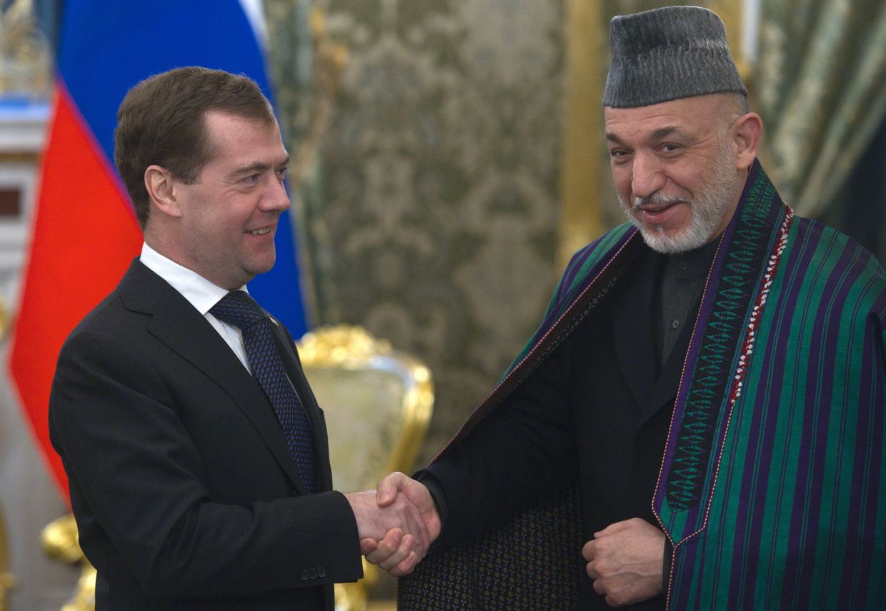 Встреча Дмитрия Медведева и Хамида Карзая