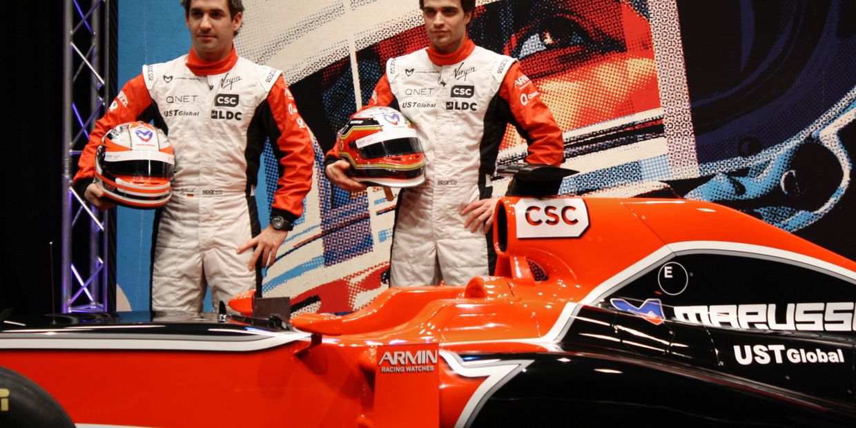 Автоспорт. Презентация болида команды Marussia Virgin Racing