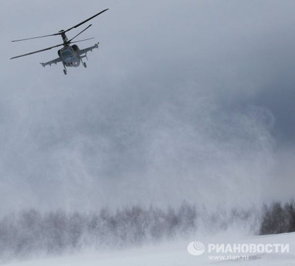 Полеты новых многоцелевых вертолетов Ка-52