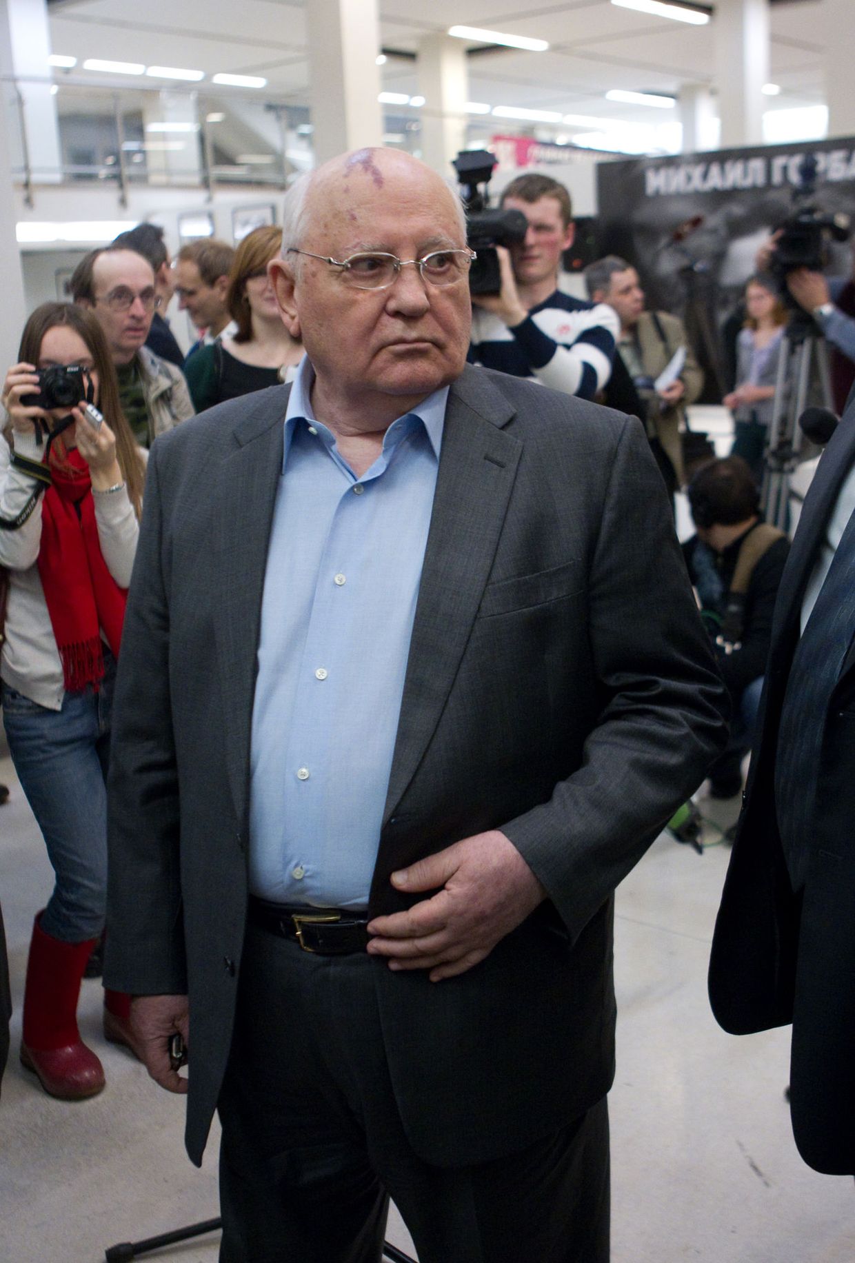 Открытие выставки Михаил Горбачев. Perestroika