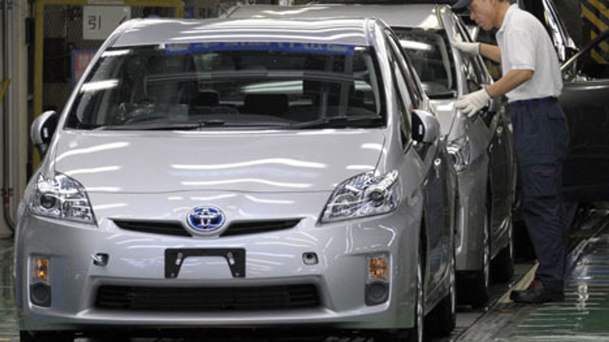 производство автомобилей Toyota
