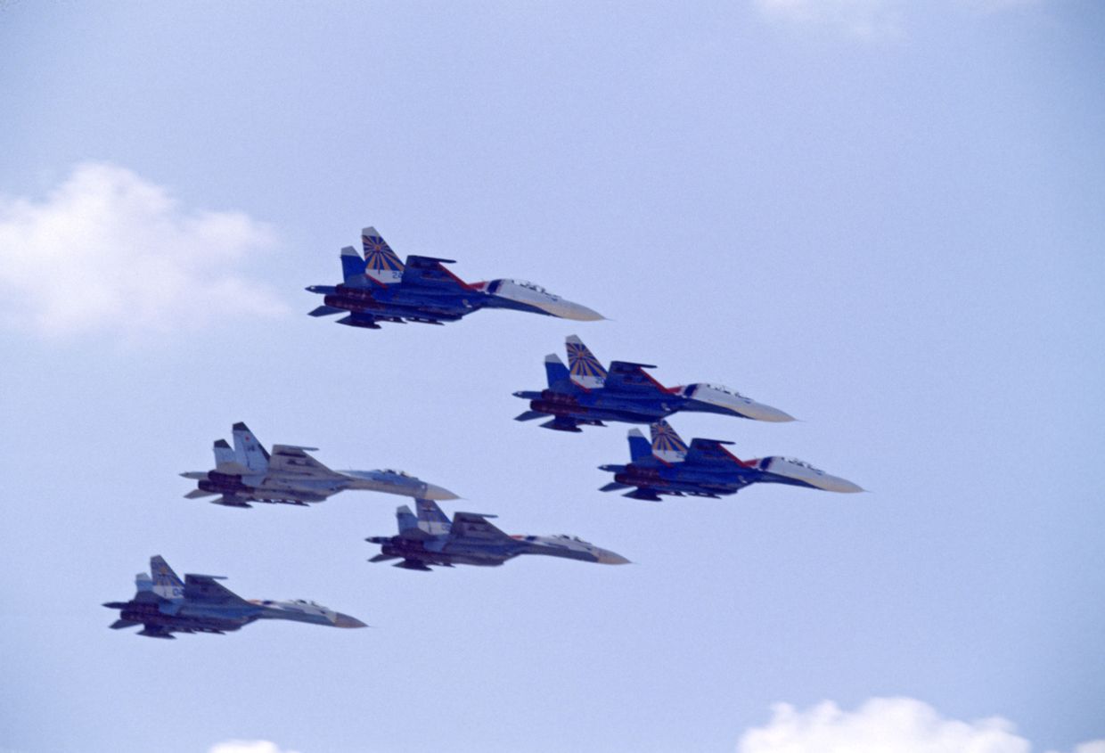 Пилотная группа Русские витязи СУ-27