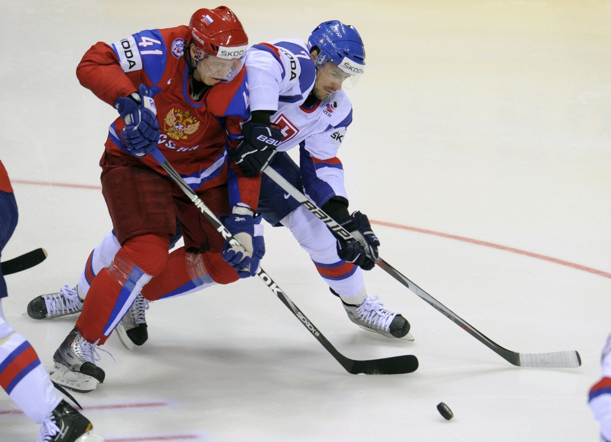 Хоккей. Чемпионат мира. Матч Россия - Словакия