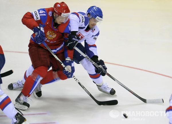 Хоккей. Чемпионат мира. Матч Россия - Словакия