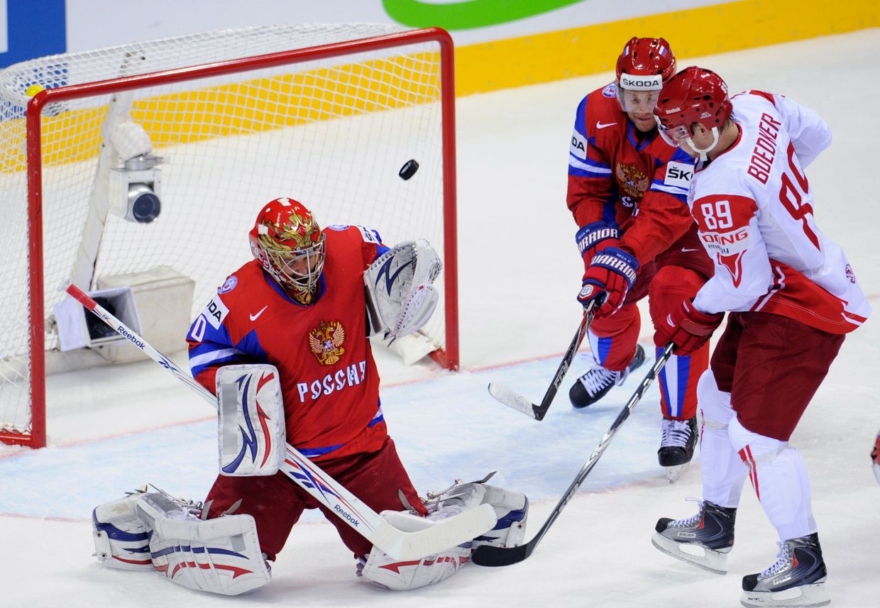 Хоккей. Чемпионат мира. Матч Россия - Дания