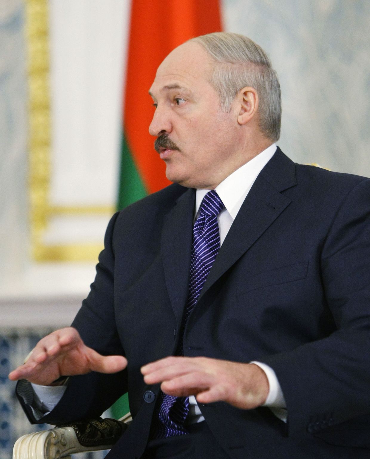 Александр Лукашенко на встрече с Владимиром Путиным в Минске