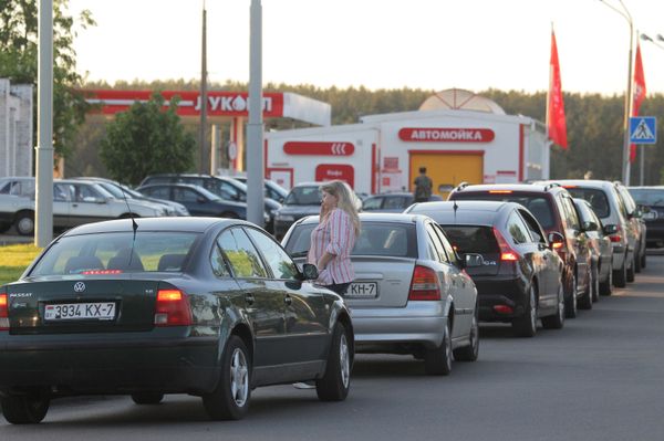 Очереди на автозаправках в Минске