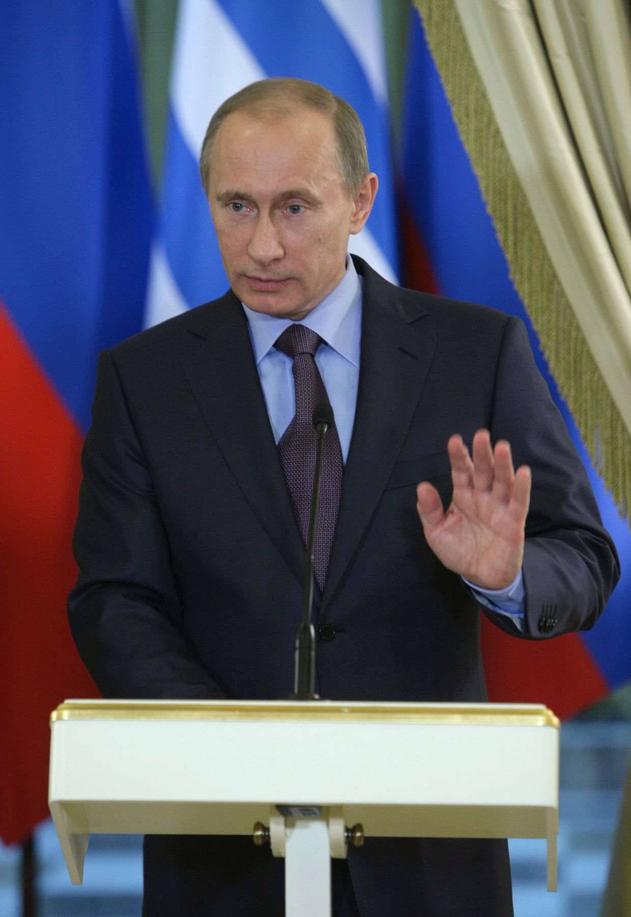 Пресс-конференция Владимира Путина и Георгиоса Папандреу