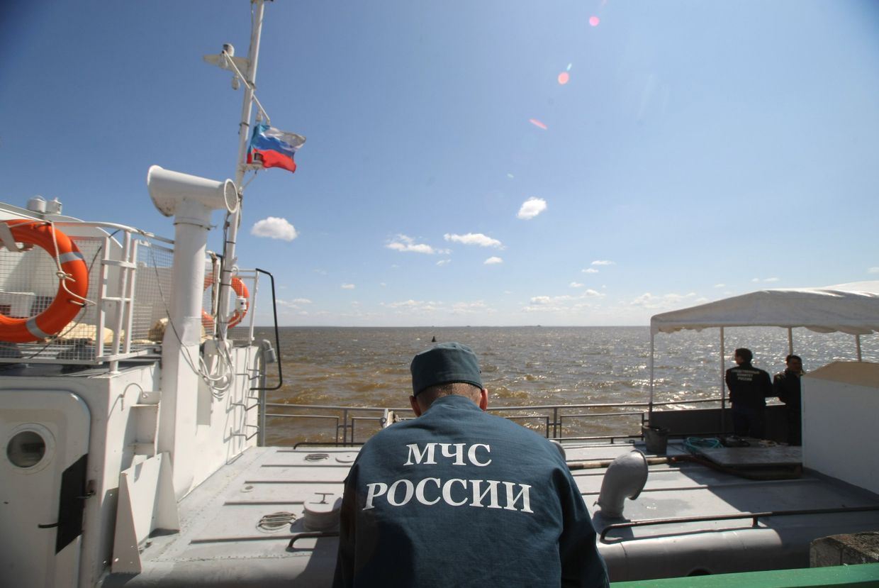 Операция на месте крушения теплохода Булгария на Волге