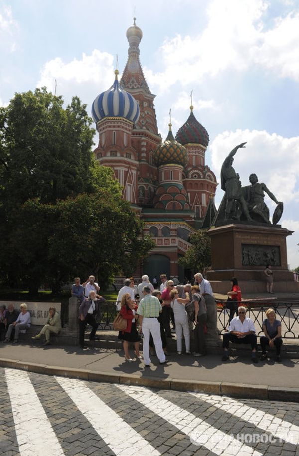 Храм Василия Блаженного на Красной площади в Москве