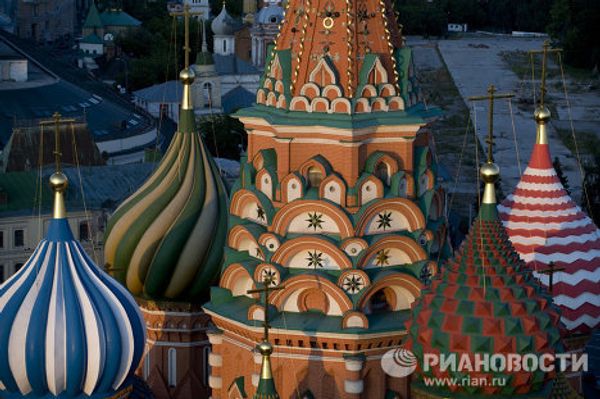 Купола Храма Василия Блаженного на Красной площади
