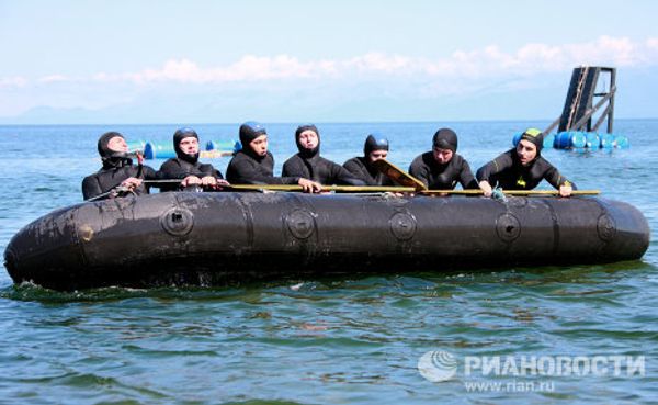 Учебно-методические сборы водолазов-взрывников внутренних войск МВД России в учебном морском центре Северобайкальска