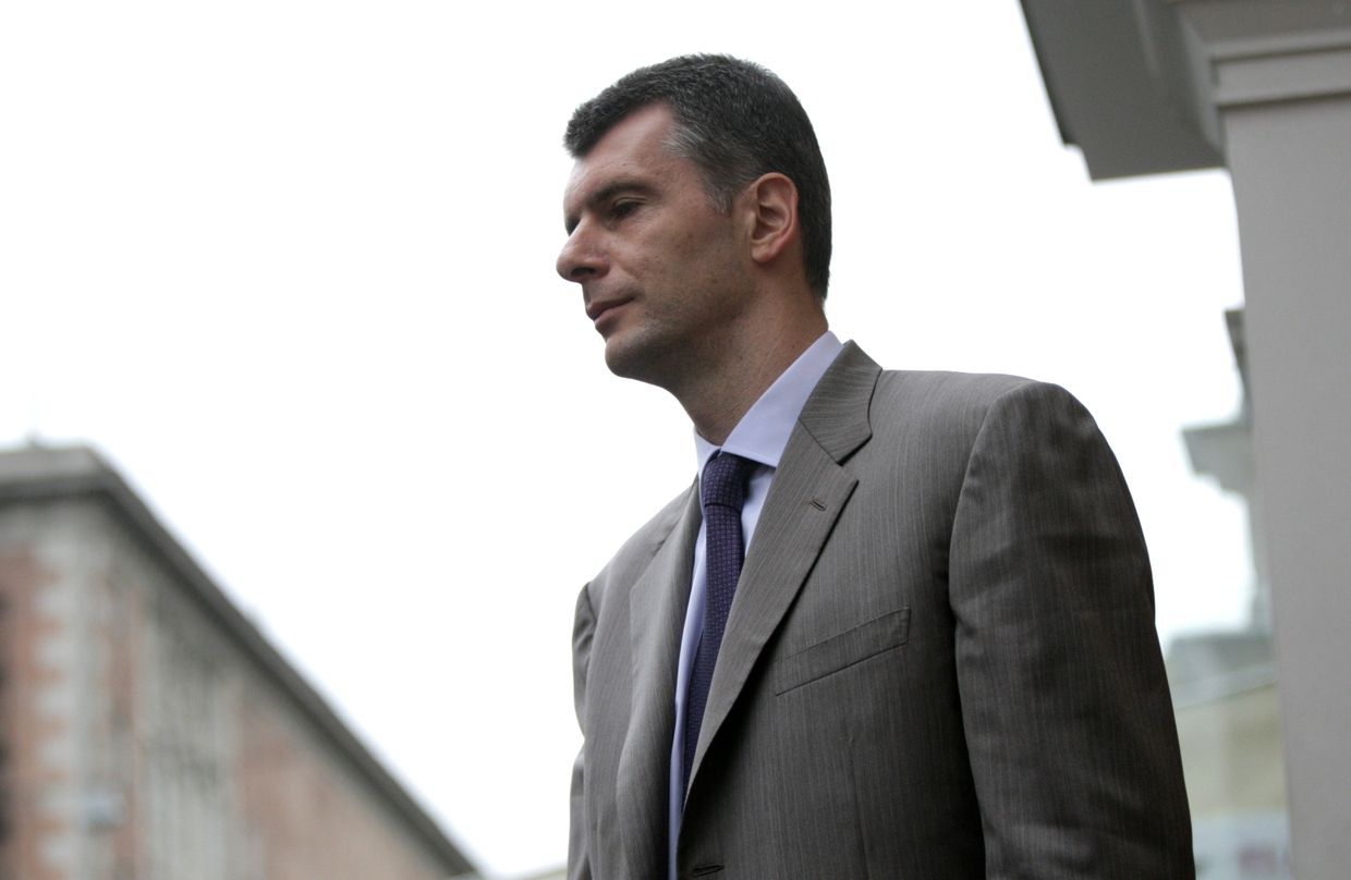 Пресс-конференция лидера партии Правое дело Михаила Прохорова