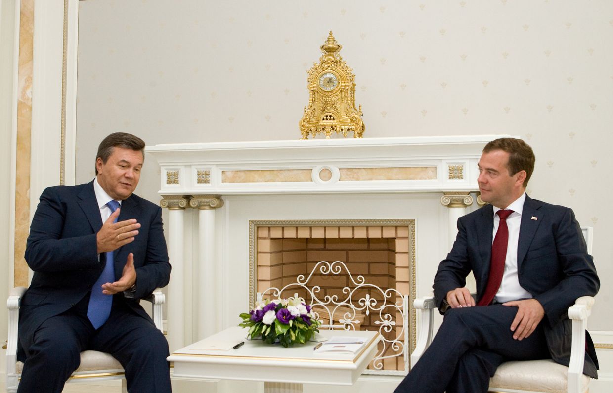 Президент РФ Д.Медведев принял в сочи президента Украины В.Януковича