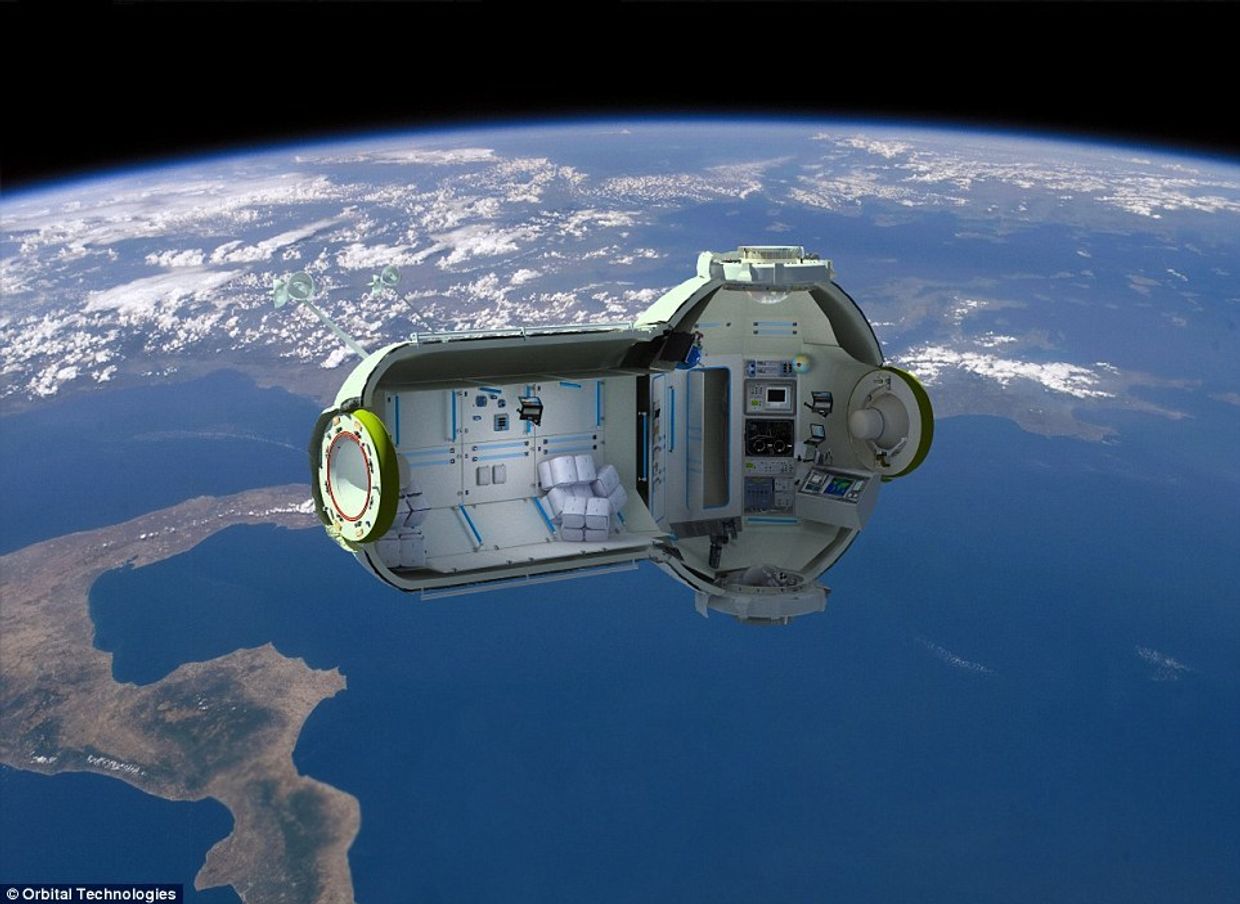 Orbital Technologies объявила а планах строительства космического отеля, который может быть открыт к 2016 году