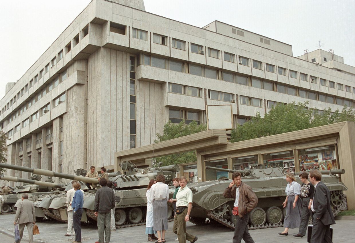 Танки на улицах Москвы