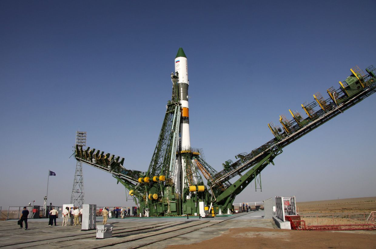 Запуск РН Союз-У с грузовым кораблем Прогресс М-12М