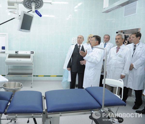 Посещение В. Путиным Смоленской областной клинической больницы