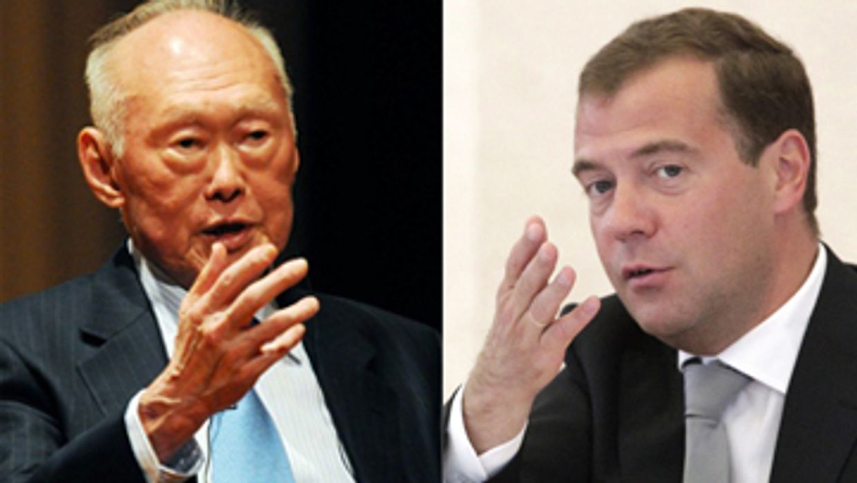 Ли Кван Ю и Медведев Ли Кван Ю и Медведев