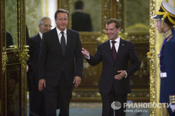 Президент РФ Д.Медведев провел переговоры с премьер-министром Великобритании Д.Кэмероном в Кремле
