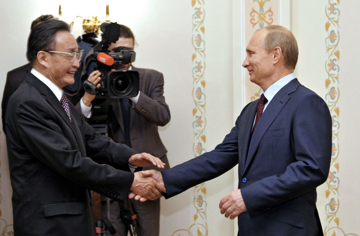 Встреча премьер-министра РФ В.Путина с У Банго в Ново-Огарево