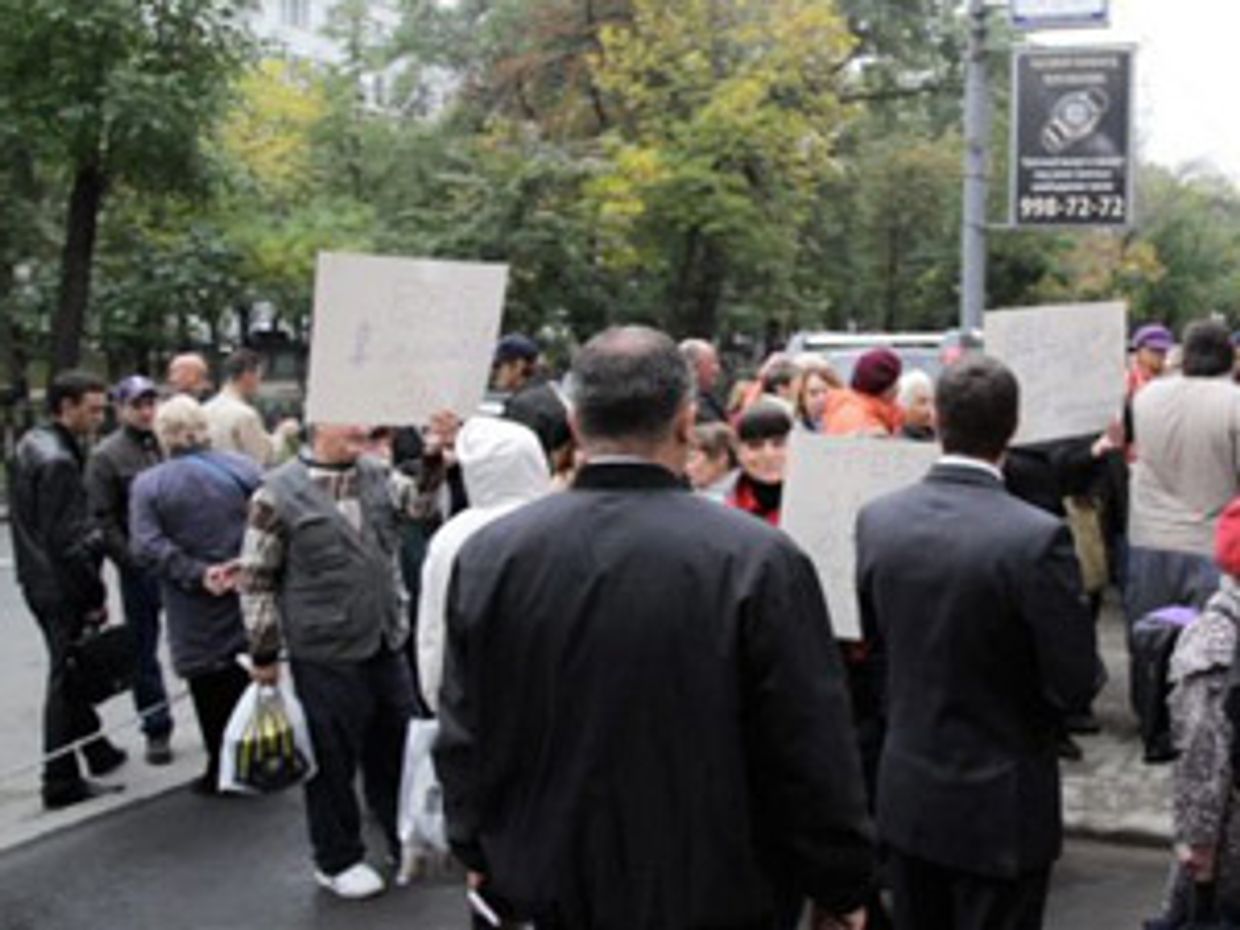 Пикет политтехнологов против Прохорова