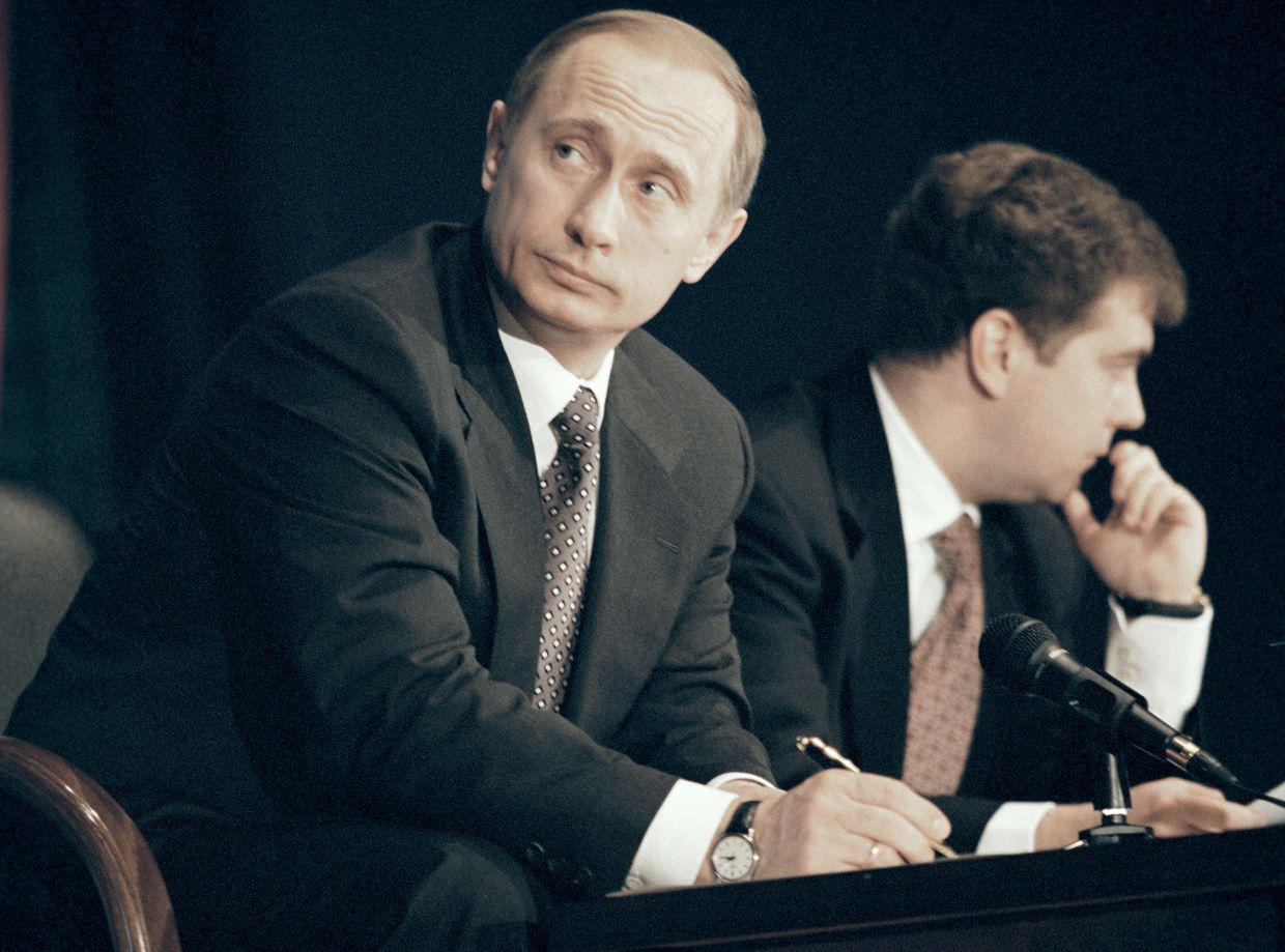 Владимир Путин и Дмитрий Медведев