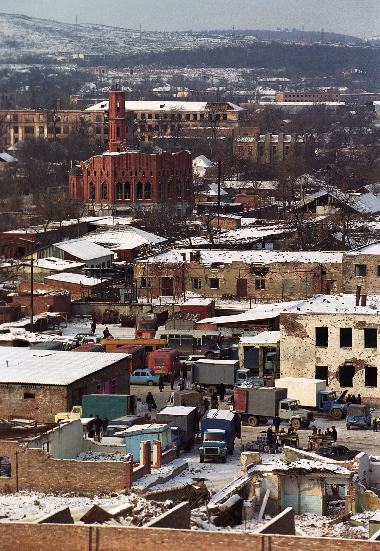 Центр Грозного в 2003 году