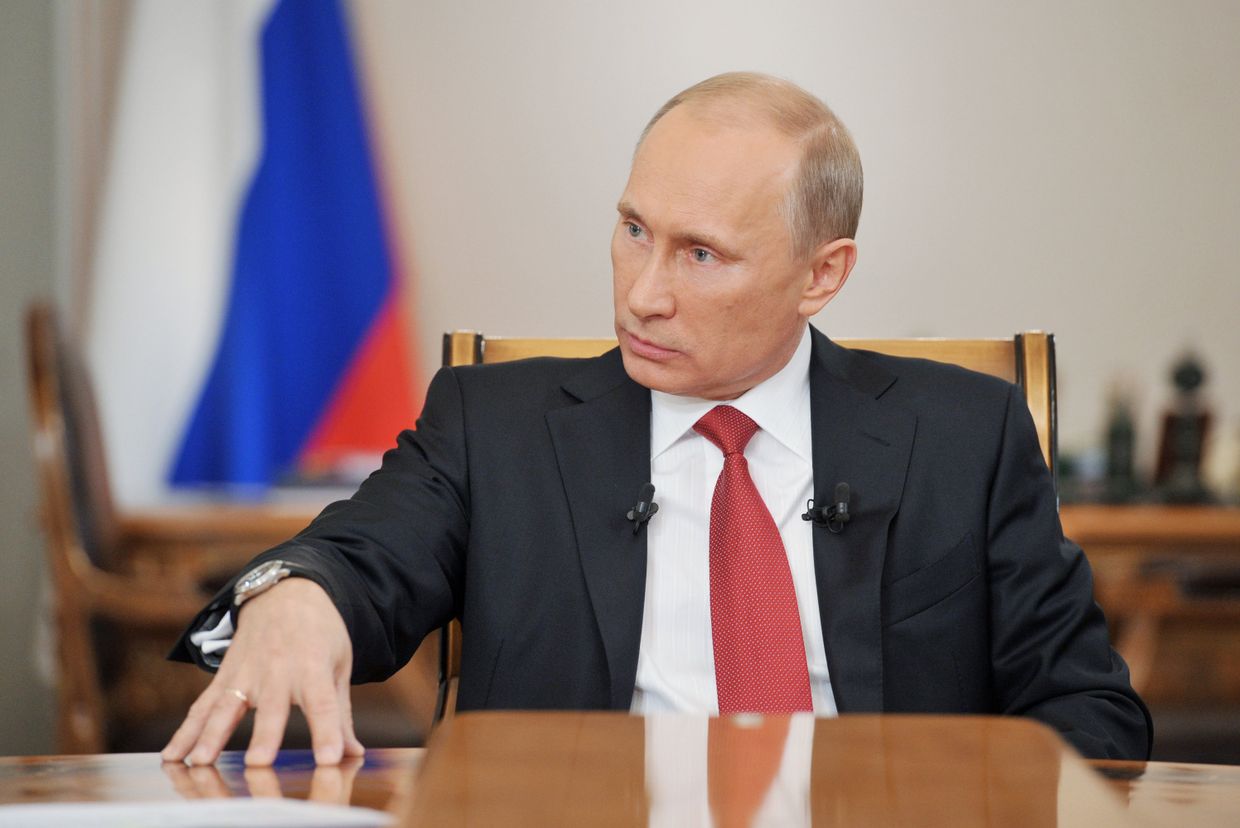 Интервью Владимира Путина федеральным каналам